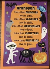Hallmark Happy Halloween Grandson Card Spider...