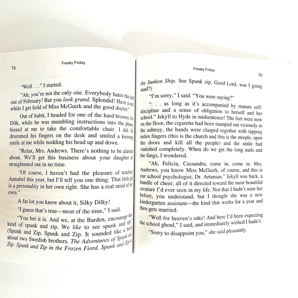 Freaky Friday Large Print Book Children Hardcover by Mary Rodgers - Image 4 of 4