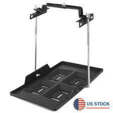 Car Battery Storage Tray With Adjustable Hold Down Clamp Bracket Screw Rod 23cm
