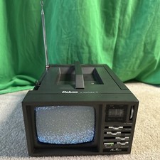 Alan Roberts Deluxe Portable 5" Black & White Television Battery Power AR-2000