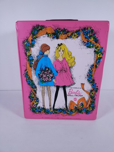 De colección Barbie 1968 Mod Francie Doble Baúl Armario Moda Muñeca Estuche - Imagen 1 de 17