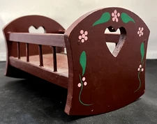 A Vintage Wooden Baby Cradle  Toy