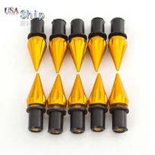 Gold CNC Motorcycle Windscreen Windshield SPIKE Bolt Kit Wind Screen Bolts Screw