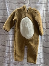   Carters Zip-Up 1 Piece Warm Long Sleeve Easy Care Jumpsuit Reindeer 9M 734