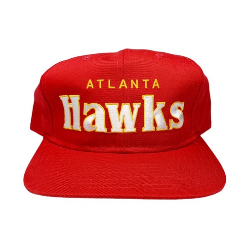 Vtg Rare NBA Atlanta Hawks Red Starter 