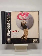 VR Golf '97 - Playstation PS1 - TESTED works - CLEAN - Complete with Manual