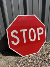 Stop Sign, Red Road Sign 36" x 36", D.O.T. Grade