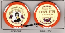 25 MADAM BUTTERFLY Legal Nevada Burdel diferente chipe en blanco