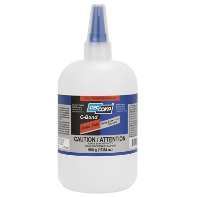 CECCORP C-Bond Extra Thin Super Glue, Very Low Viscosity CA Glue- Large Volume