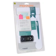 Fiskars 122150-1003 Lia Griffith Envelope Maker, Teal Green/White
