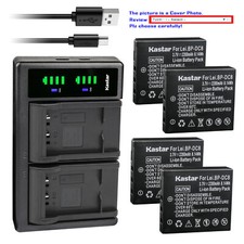 Kastar Battery LTD2 USB Charger for Leica BP-DC8 Leica X VARIO Leica X-U Type113