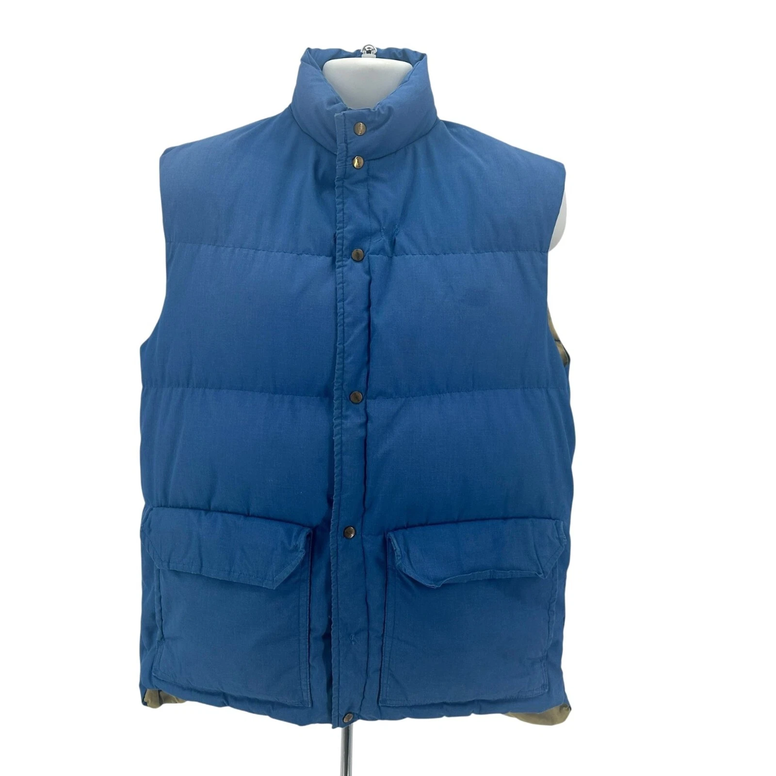 Vintage Camp 7 Mens XL Vest Down Filled Puffer Quilted Blue Snap Button
Opens in a new window or tab