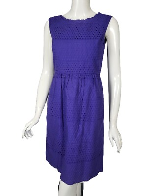 j crew purple eyelet dress Scallop-trim eyelet popover dress - STACIE FLINNER