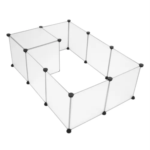 Pet Playpen Portable Plastic Yard Fence Small Animals, Puppy Kennel Crate Fence - Bild 7 von 11
