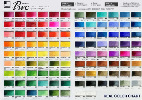 Shinhan Water Color Professional Artist Paint Tubes 3 - 15 ml Tubes Each Box