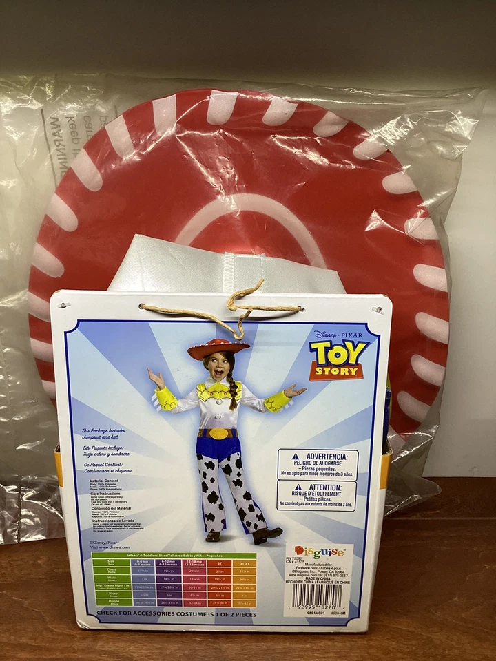 Toy Story 4 Movie Jessie Size 3T - 4T Toddler Costume New Cowgirl Halloween NWT - Image 3 of 4