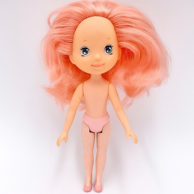 Vtg 80s Rose Petal Doll DKP Mini Pink Hair OOAK Custom Base or Display 5  READ