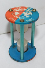 RARE 1964 65 New York Worlds Fair Souvenir Egg Timer Sand Hour Glass