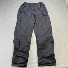 Vintage Y2K Nike Track Pants Youth Medium (Fits 28x30) Black Jersey Lined Loose