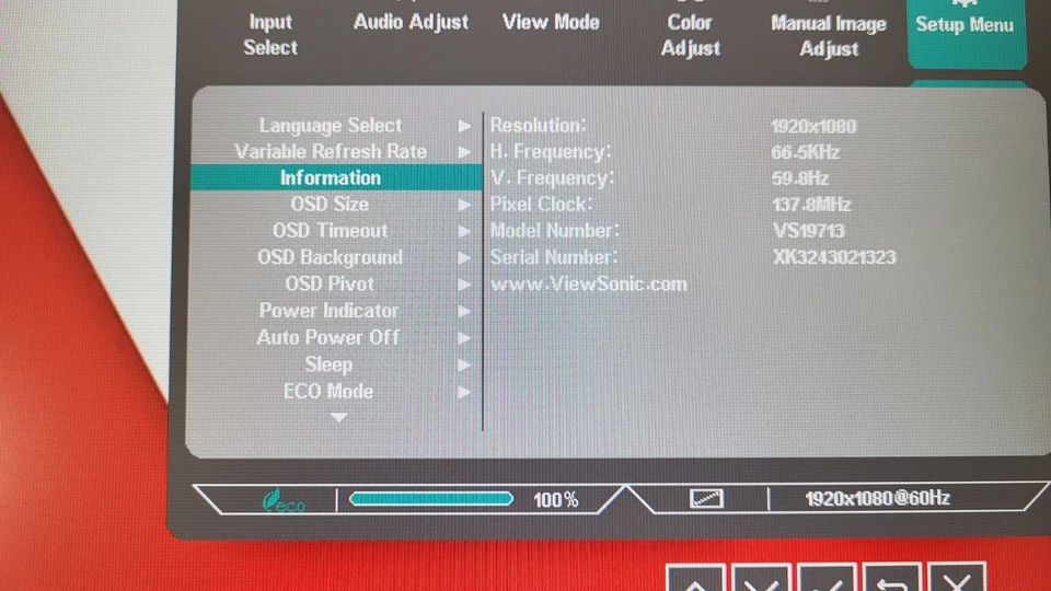 ViewSonic VA2408-HDJ 24" _Büro-Display_Drehbar_IPS FHD 100 Hz Monitor_Neu_6,59_2 - Bild 4 von 4