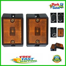 Universal Fit 12v Amber Led Clearance Lights - 2 Pack Waterproof Reliable