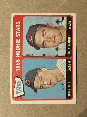 1965 Topps Baseball Billy Ott Jack Warner Chicago Cubs Rookie Stars Card #354