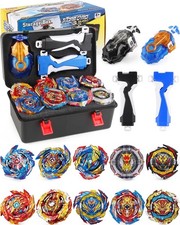 Bey Battling Burst Gyro Bay Blade Toy Set Portable Box 10 Beys Toolbox