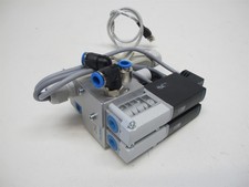 Festo Manifold Block with (3x) MHA4-M1H-3/2G-4 Air Solenoid Valves
