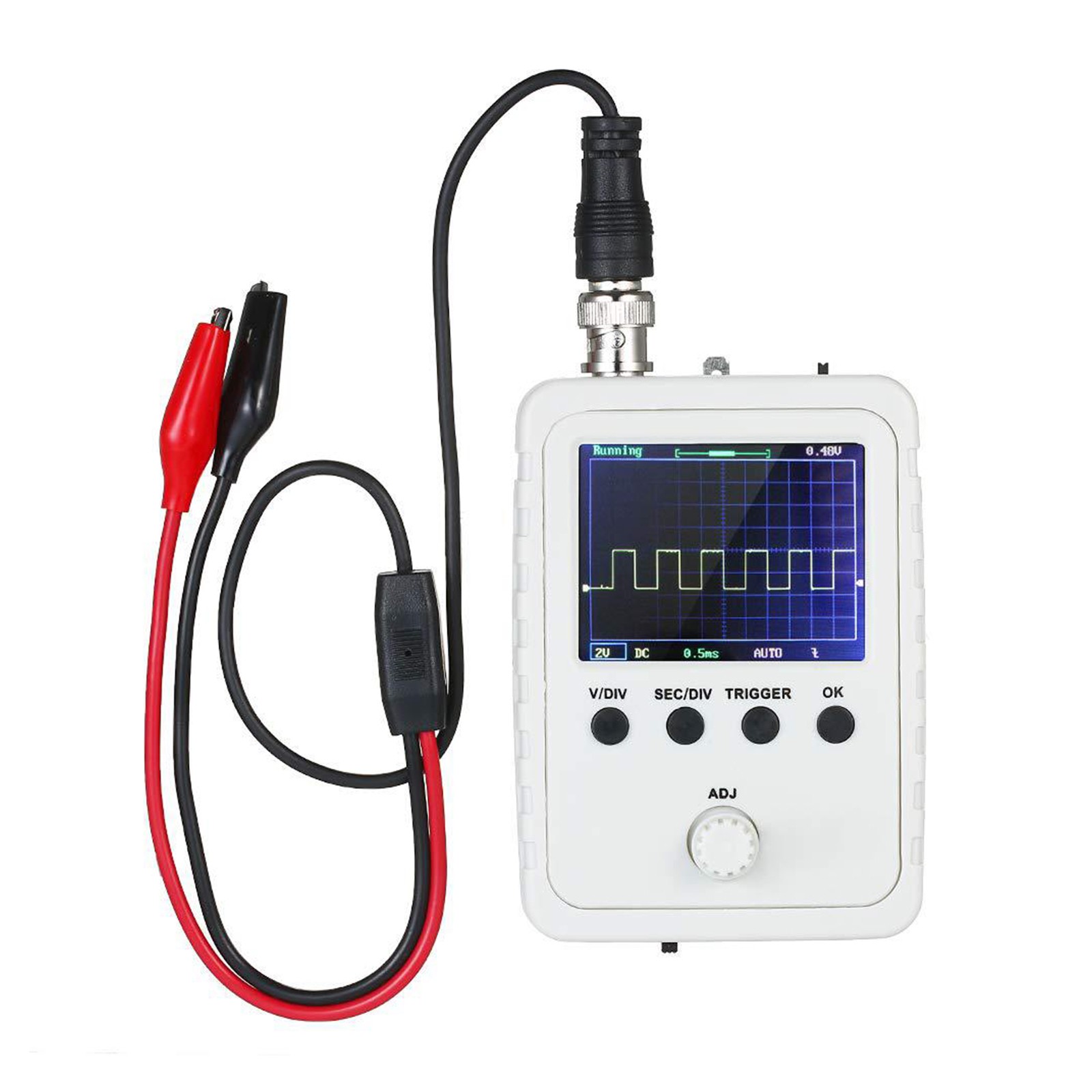 Assembled DSO150 Digital Oscilloscope 2.4in LCD Display With Test Clip Power F