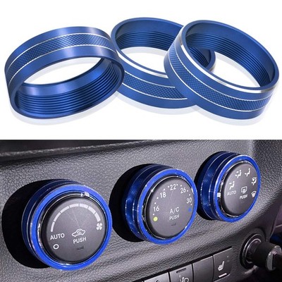 AC Climate Control Knob Ring Conditioner Switch Volume Cover with 2011-2017 J...