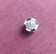 Rare Enameled Lapel Badge Emblem Our Lady of Fatima and the 3 Shepherd Children