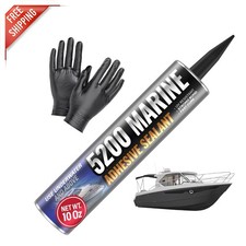 Professional Quality 5200 Marine Adhesive Sealant - 10 oz All-Weather Fast-Cure