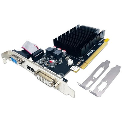 Grafikkarte 2GB GDDR3 HDMI VGA DVI Low Profile PCI Express Grafik Karte