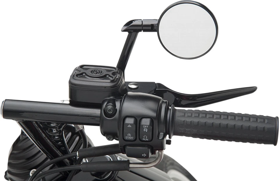 PM 0064-2035-BM Mirror - Vision - Side View - Round - Black/Contrast Cut - Left/ - Image 2 of 2