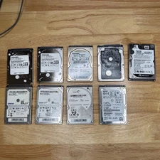Lot of 2.5 Hard Drives; Internal and External; Seagate, Samsung, WD, Toshiba etc