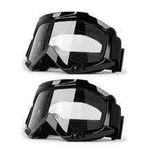 Professional Motorcycle Motocross Goggles 2-Pack Dirt Bike ATV Riding Racing ...