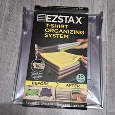 EZSTAX T-Shirt Folder & Closet Organizer Office Filing System 10 Pack 