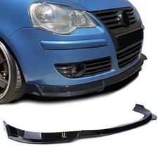 CUP Frontspoiler Lippe Schwarz Glanz für VW Polo 9N3 2005-2009