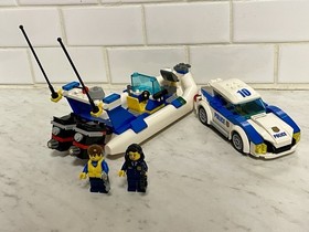 LEGO City Police Patrol: Partial Sets from 60045 & 60141 w/ Two Minifigures