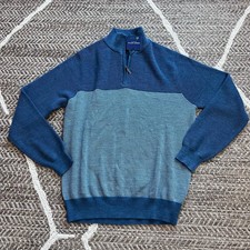 Jeremy Argyle wool blend 1/4 zip sweater sz M...