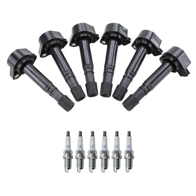 NGK Ignition Coil 6 Laser Iridium Spark Plugs Kit For Acura MDX 3.7 V6 2007-09