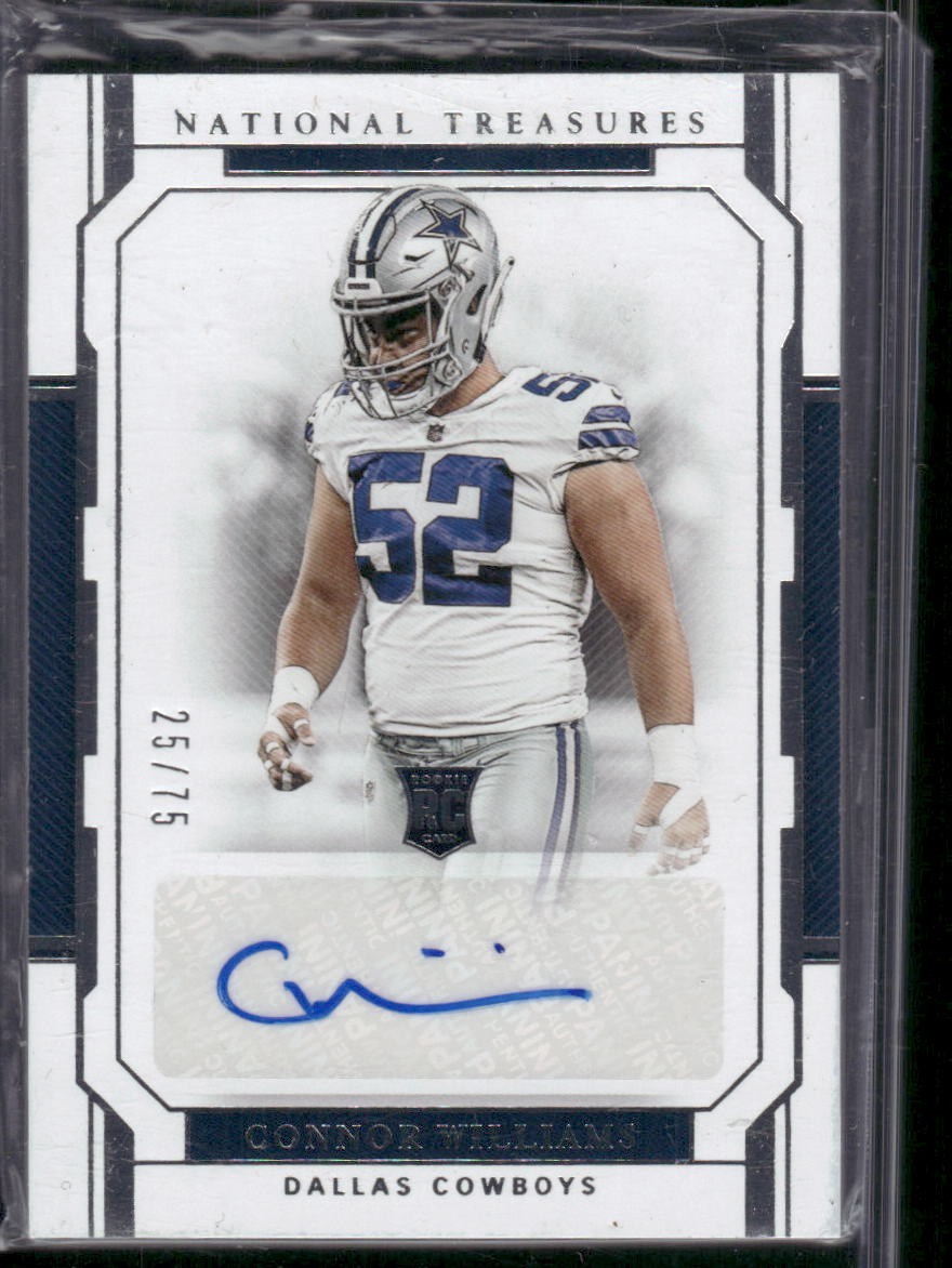 CONNOR WILLIAMS 2018 Panini National Treasures Rookie Auto Autograph #D /75