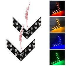 2x 14-SMD LED Arrow Lights For Car Side Mirror Turn Signal Blinker Retrofit zy