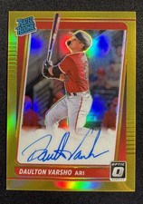 2021 Donruss Optic Rated Rookies Signatures Gold #10 Daulton Varsho Auto /10