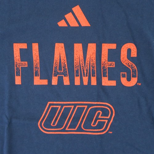 UIC University of Illinois Chicago Flames Adidas T-Shirt Herren XL blau Einzelhandel $ 40 - Bild 5 von 11