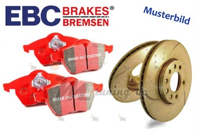 EBC Turbo Groove Bremsscheiben, Beläge vorne für Nisan Primare Hatchback P12 02