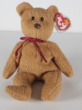 Ty Beanie Babies Teddy Bear "Curly" P.E.Pellets, 1996