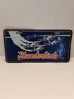 US Air Force Metal License Plate Thunderbirds Vintage 1980’s