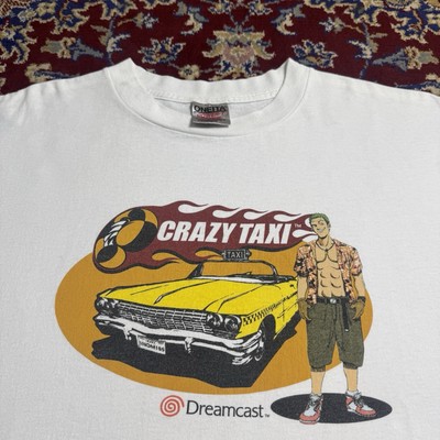 Vintage 90s Crazy Taxi Axel Sega Dreamcast Promo Video Game Tee T-shirt