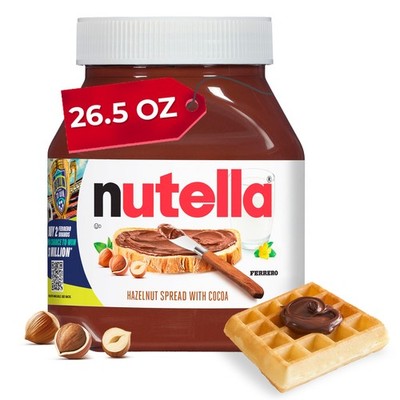 Nutella Hazelnut Spread with Cocoa, Creamy 1.4 Pound (Pack of 2), Brown